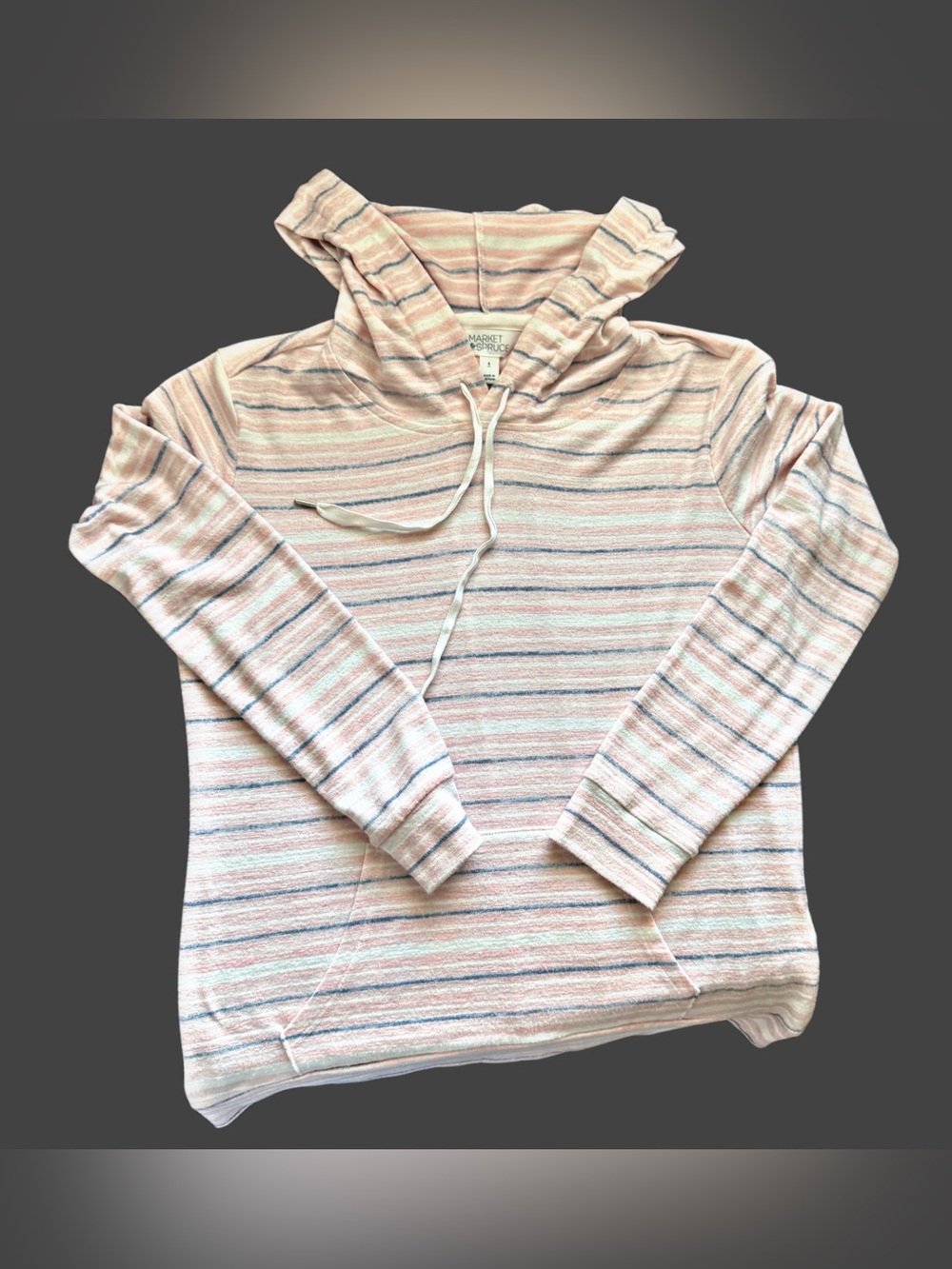 Lightweight striped hoodie